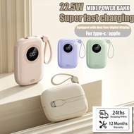 【SG Stock】20000 mAh Power Bank PD 22.5W Super Fast Charging Power Bank Portable Power bank iphone Cable Fast Charging