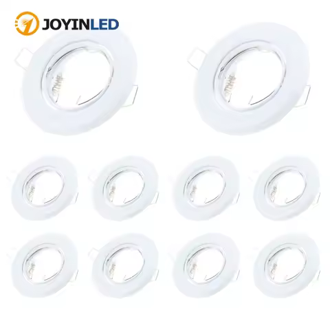 2/10PCS LED Downlights GU10 Recessed Ceiling Lights Spotlights Round White Spot Light Fittings Indoo