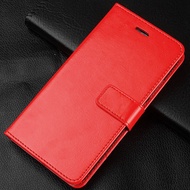 For OPPO A17 A17K CPH2477 CPH2471 Genuine Leather Case Vintage Wallet Simple Folding Flip Case with