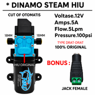 Dinamo Pompa DC 12V Hiu 100 Psi 5Lpm Drat / Poma Dc Hiu Original / Dinamo Pompa Sprayer Pertanian
