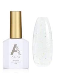 AILLSA Starlight White Gel Nail Polish, Soak Off UV/LED Gel Nail Polish, Suitable for Beginners DIY 