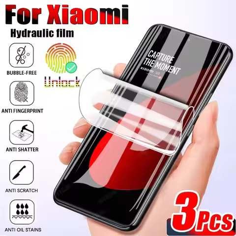 3PCS Hydrogel Film For Xiaomi Redmi 14C 13 13C 12C 12 Turbo 3 A1 A2 A3 Plus Screen Protector For Xia