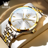 OLEVS | นาฬิกาผู้ชายพร้อมไฟส่องสว่างอัตโนมัติ