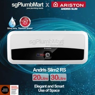 Ariston x sgPlumbMart SL20/30 Storage Water Heater Andris Slim2 RS 20 Liters 30 Litres Ariston Heater 20 Slim 2 20 30