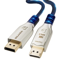 BolAAzuL 8K DisplayPort 2.0 Cable 6ft, 16K DP Cable 2.0 (16K@60Hz 8K@120Hz 4K@240Hz 165Hz 144Hz GSyn