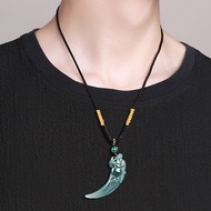 Necklace Jade Necklace Jade Necklace Pendant Necklace Dragon Tooth Necklace Boy Necklace Lucky Neckl