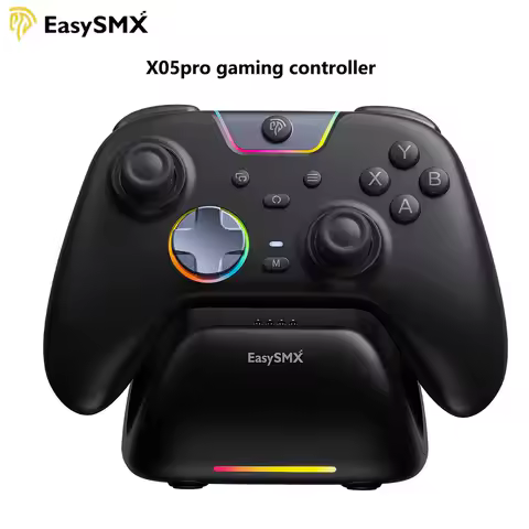 EasySMX X05pro Wireless Gamepad Bluetooth Gaming Controller 3-Mode Silent Buttons For PC/Switch/Phon