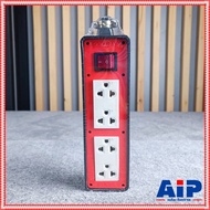 2x6 Rubber Block + Double Ground Plug X2 S-260 Orange Color Electric 2x6 Power Electrical Extension 