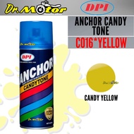 【Barang tempat】ANCHOR C016* C016 C 016 CANDY YELLOW CANDY TONE CAN SPRAY PAINT CAT SPRAY TIN C016 Ca