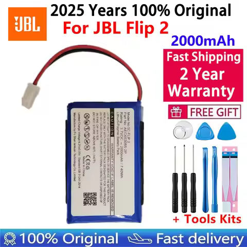 100% Original 2000mAh Speaker Battery For JBL Flip 2 Flip2 Flip II (2013) AEC653055-2P Special Editi