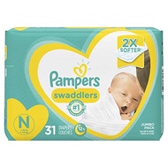 Pampers Swaddlers Newborn Diapers Size N 31 Count