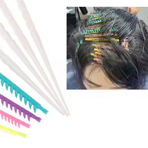 20/30Pcs Hair Perm Rods Set 2.3/3.3/4/5mm Curlers with Clips Bangs Fluffy Hair Root Styling Tools Sa