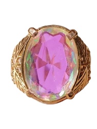 Cincin Batu Akik Kalimaya Pelangi India Oval Cutting