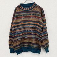 二手 COOGI 風格針織毛衣，3D 立體針織，全身印花，顏色