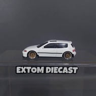 Hotwheels Honda EG White Custom