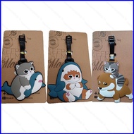 G2P Cartoon Mofusand Cat Silicone Luggage Tag Gift For Kids Travel Bag Pendant SAO SLAM DUNK Lucky C