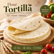 Soft Flour Tortilla Wrap | Fresh Tortilla Bread | Soft & Flexible | Shawarma Kebab Burrito Taco Ques