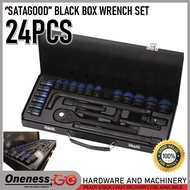 ''SATAGOOD'' BLACK BOX SOCKET WRENCH SET - 24PCS