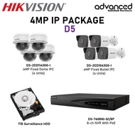 Hikvision CCTV 4MP IP 8-CH Package D5