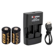 Soshine 400Mah Cr2 15266 Lifepo4 Rechargeable Battery With Storage Box B
