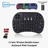 【Worth-Buy】 English Backlit Keyboard 2.4g Air Mouse Remote Touchpad Gamer For Tv Box Pc I8 Mini Wireless Keyboard