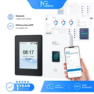 NGTeco TC2 Cloud Time Clock WiFi Time Clocks for Employees Small Business Fingerprint Time Clocks
