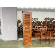 Almari Kasut Kayu Jati 1 Pintu Teak Wood Shoes Rack Almari Kasut Jati