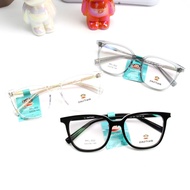 กรอบแว่นตา แว่นตา สำหรับตัดเลนส์ แว่นสายตา กรอบแว่นตา Fashion รุ่น Paul Frank 002 สีใส กรอบเต็ม Rect