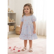 Beautiful Tahari Brand Dress with Embroidery Motif, size 4 Years, WITHOUT BAG, ONLY DRESS (E011)
