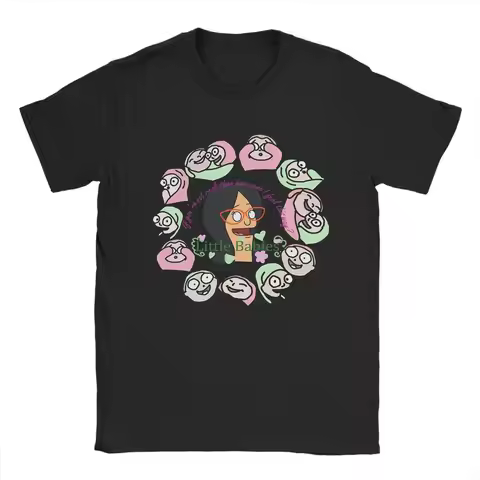 Fashion Bob Burgers Linda Belcher Porcelain Babies T-Shirt for Men O Neck Pure Cotton T Shirt Short 