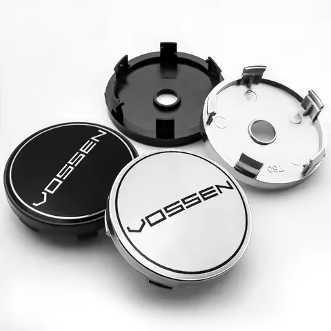 4PCS 56+60mm Car Styling Vossen Wheel Center Hub Caps Rim Cover Badge Emblem Sticker Auto Accessorie