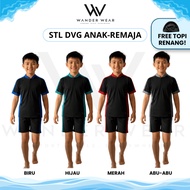 Wander Wear Unisex Diving Swimsuit for Kids and Teens – Separate Top & Pants, Fit Body, Front Zipper
