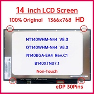 14" LCD Screen NT140WHM-N44 B140XTN07.1 N140BGA-EA4 Rev.C1 QT140WHM-N44 V8.0 Display Matrix Panel Re