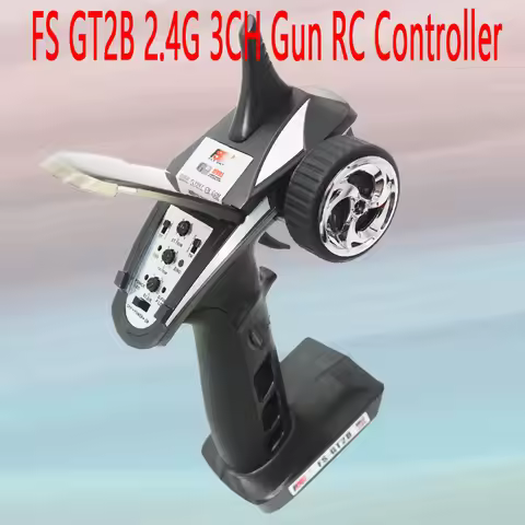Handle --Upgraded FS-GT2 GT2 Gun RC Controller Flysky FS-GT2B FS GT2B 2.4G 3CH /w receiver, TX batte