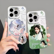 2026 Latest Ju Jingyi Yue Scale Qiji Q Version Merchandise Colorful Silver Phone Case for Iphone 17 