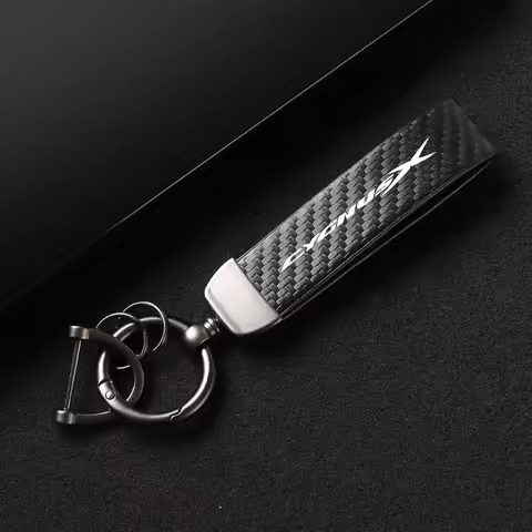 1PCS Leather Carbon Fiber Motorcycle Key Chains KeyChain For YAMAHA CYGNUSX 125 CYGNUS X 125 SMAX 15