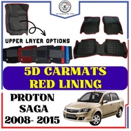 Proton Saga BLM / Saga FLX/FL 5D Carpet Alas Kaki 2 layer Karpet Kereta Kalis Air Full Set Floor Mat