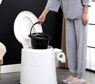 Kursi lubang tengah Kursi Toilet WC Duduk Portable Bagi Orang Tua Dan Ibu HamilThick non-slip stool
