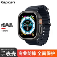 เคส Spigen สำหรับ Apple Watch Ultra2/3 น้ำหนักเบา โปร่งใส ขอบขอบ ป้องกันการตกหล่น ดีไซน์เรียบง่าย เห
