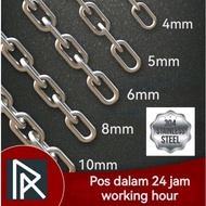 PA 304 Stainless Steel Chain 2mm 12mm SS304 Chain Anchor Chain Pet Chain