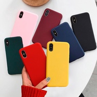For iPhone X Xs Max XR iPhone 7 Plus 8 Plus iPhone 6 Plus 6S PlusCasing Candy Color Soft TPU Phone Case Cover
