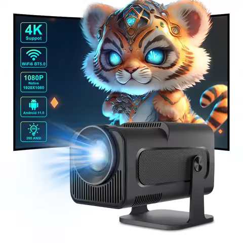 Salange HY320 Android 11 Smart Projector 4k 1920*1080P HD 5G WiFi BT5.0 Intelligent Control Auto Cor