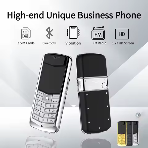 Metal Body Signature Mobile Phone Classic High-Tech-End Two Sim Cards Small Size Blacklist Poratable