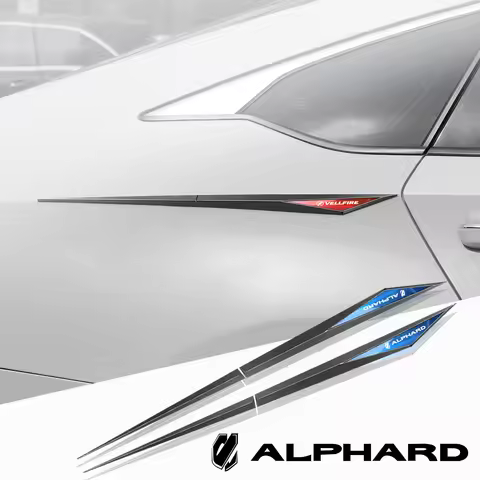 2pcs car stickers TPU car accessories para auto for toyota alphard vellfire