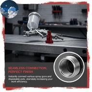 MyriadU Qui Connector   Adapter Leak Proof M16x1.5/2 G3/8 External for Disposable Paint Cup Auto Pai
