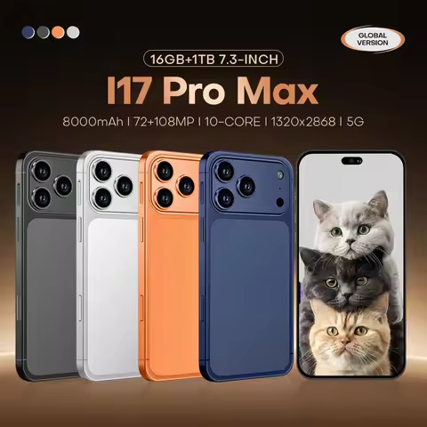 Original Tablet7.3in Case for I17 PM 16GB RAM 1TB ROM Android 15 Core PC Phone Dual Wifi 8000mah