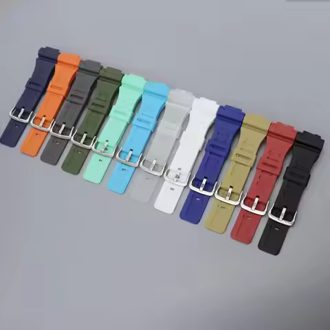 For Casio AQ-S810W/S800W AE-1000W MCW-200H AEQ-110 W-735H Silicone Metal Buckle Wrist Band Bracelet 