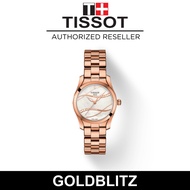 Tissot T-Wave T1122103311100 Mother Of Pearl Dial Rose Gold Colored Strap Analogue Women's Watch