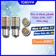 12V - 1 Led bulb 1156, 1157 transparent white and yellow light