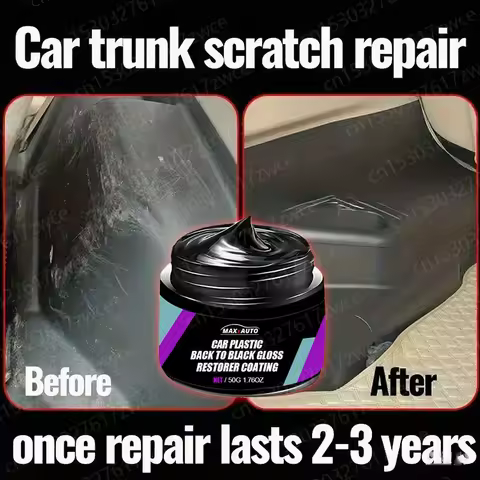 Car Interior & Exterior Plastic Scratch Remover Wax Plastic Repair Trunk Leather & Panel Scratch Res